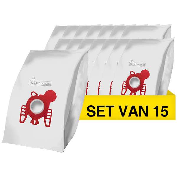 Aanbieding: Cleanbag M157MIE microvezel stofzuigerzakken 15 zakken (123schoon huismerk)  SDR06100 - 1