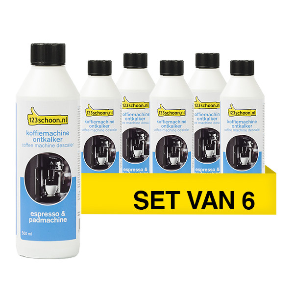 Aanbieding: Koffiemachine Ontkalker (123schoon huismerk, 6 stuks á 500 ml) SDR07447 - 1