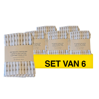 Aanbieding: Vaatdoek Katoen | 33x35cm | Beige | 6 verpakkingen à 3 stuks (123schoon huismerk) SDR09161