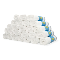 Aanbieding: Vuilniszakken met trekband 35-45 liter | Geschikt voor code K | 25 rollen à 20 stuks (123schoon huismerk) SDR06474