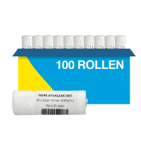 Aanbieding 100x Vuilniszakken 18 liter | 25 stuks | Wit | 123schoon  SDR00514