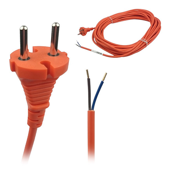 Aansluitsnoer | Oranje | 15 Meter | 2 x 1.0 mm² (123schoon huismerk) SDR06646 - 1