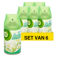 Air-Wick Aanbieding: 6x Air Wick Freshmatic navulling Jasmijn en Witte Bloemen (250 ml)  SAI01015