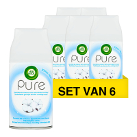 Air-Wick Aanbieding: 6x Air Wick Freshmatic navulling Pure Zachtheid van Katoen (250 ml)  SAI01018