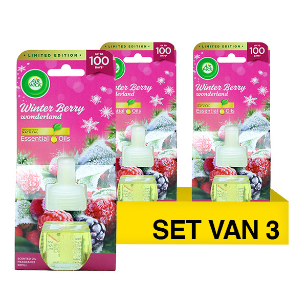 Aanbieding: Air Wick Aroma Diffuser Navulling Merry Berry (3 stuks à 19 ml) SAI01086 - 1
