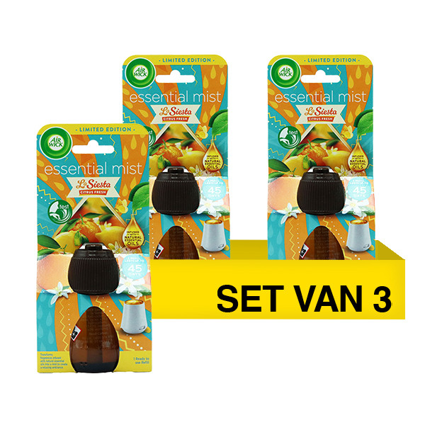 Aanbieding: Air Wick Essential Mist Diffuser Navulling La Siesta (3 stuks à 20 ml) SAI01092 - 1
