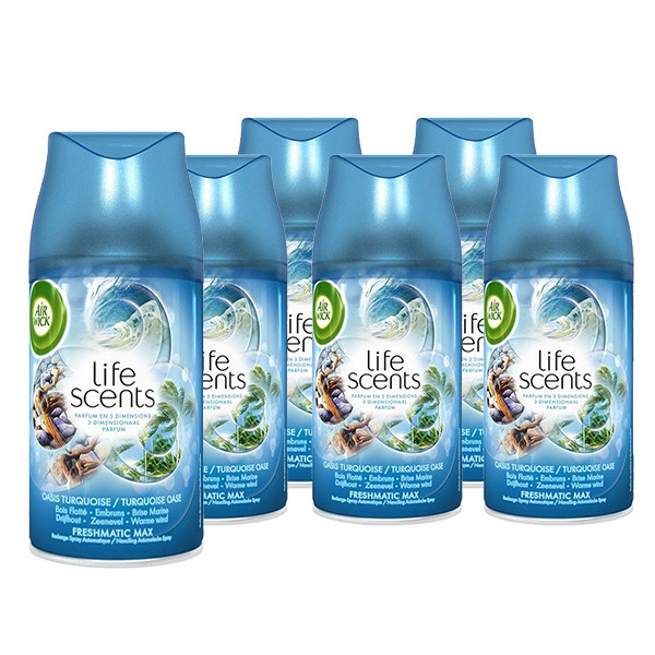 Aanbieding: Air Wick Freshmatic Max spray navulling Turquoise Oase (6 stuks à 250 ml) SAI01011 - 2