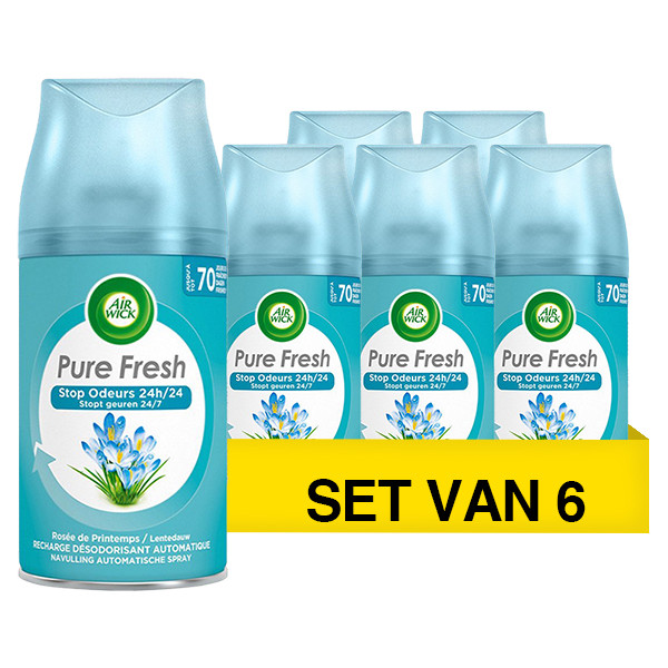 Aanbieding: Air Wick Freshmatic Pure Fresh Navulling (6 stuks à 250 ml) SAI00056 - 1