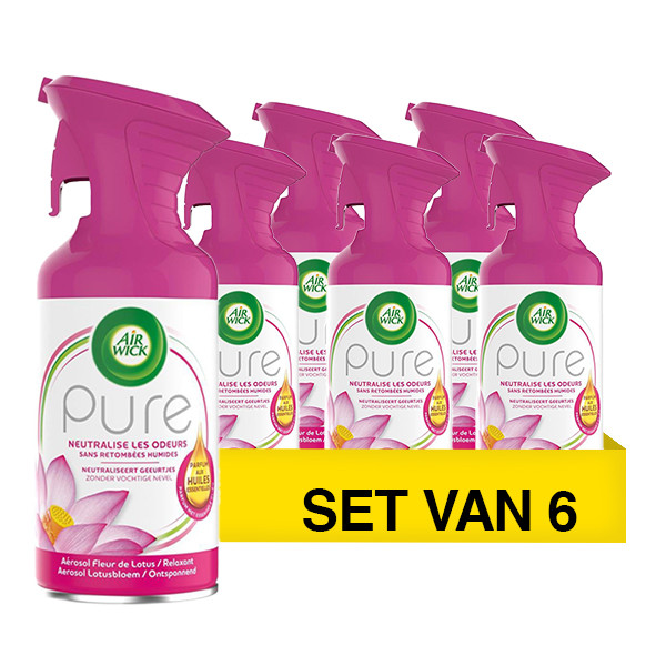 Aanbieding: Air Wick Pure Essential Oil Lotus Luchtverfrisser (6 stuks à 250 ml) SAI01048 - 1