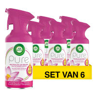 Aanbieding: Air Wick Pure Luchtverfrisser Essential Oil Lotus (6 stuks à 250 ml) SAI01048