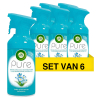 Aanbieding: Air Wick Pure Luchtverfrisser Lentedauw (6 stuks à 250 ml) SAI01004 - 1