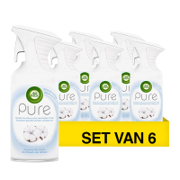 Aanbieding: Air Wick Pure luchtverfrisser Katoen (6 stuks à 250 ml) SAI01042