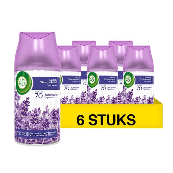 Air Wick Aanbieding: Air Wick Freshmatic Lavender Navulling (6 stuks - 250 ml)  SAI01041 - 1