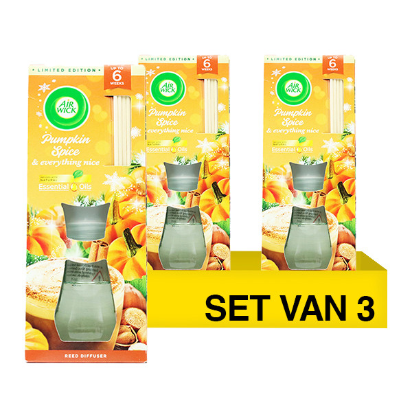 Aanbieding: Air Wick Geurstokjes Pumpkin Spice (3 stuks à 42 ml) SAI01102 - 1