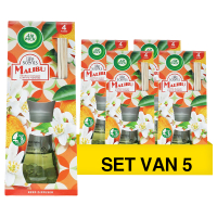 Aanbieding: Air Wick Life Reed Diffuser Malibu (5 verpakkingen à 25 ml) SAI01054