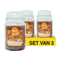 Aanbieding: Airpure Geurkaars Candle Jar Gingerbread (3 stuks à 510 g) SAI01072