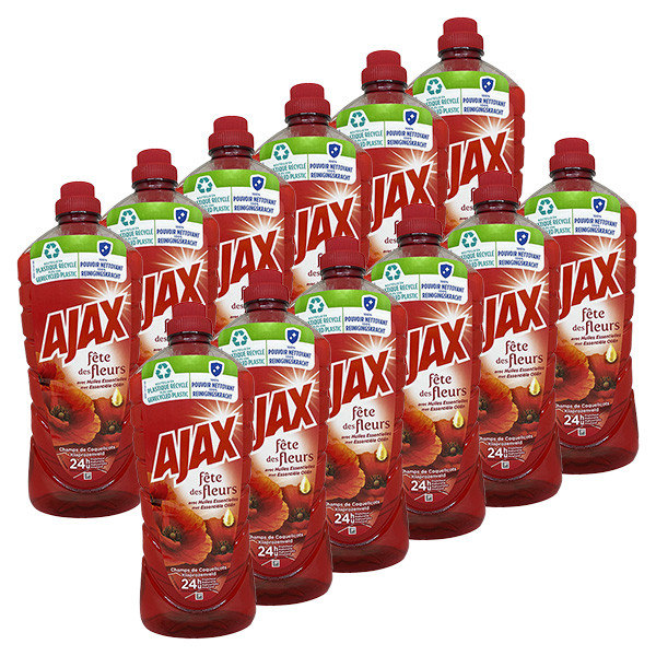 Ajax Aanbieding: 12x Ajax allesreiniger rode bloem (1225 ml)  SAJ00026 - 1