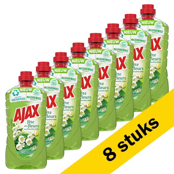 Ajax Aanbieding: 8x Ajax allesreiniger lentebloem (1000 ml)  SAJ00031 - 1