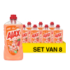 Aanbieding: Ajax Allesreiniger Fête Des Fleurs Peach (8 stuks à 1 liter) SAJ00063 - 1
