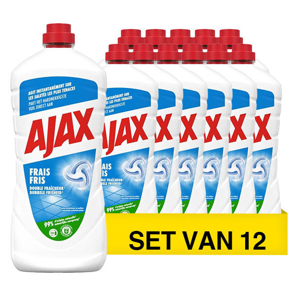 Ajax Aanbieding: Ajax Classic Fris Allesreiniger (12 flessen - 1250 ml)  SJA00261 - 1