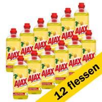 Ajax Aanbieding: Ajax allesreiniger Mediterranean Lemon (12 flessen - 1000 ml)  SAJ00045