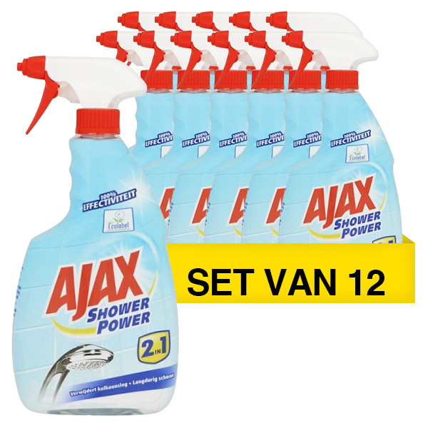 Aanbieding 12x Ajax Shower Power spray (750 ml) Ajax 123schoon.nl