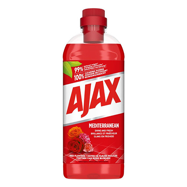 Ajax allesreiniger Mediterranean - Rode bloemen (1 liter)  SAJ00056 - 1