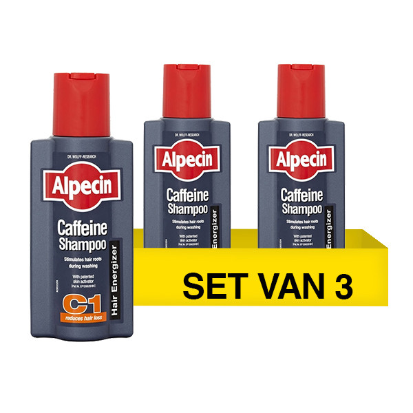 Shampoing Alpecin Double Effet Caféine - 3x200ml - Anti-chute & Antipelliculaire - Neuf Origine Allemagne