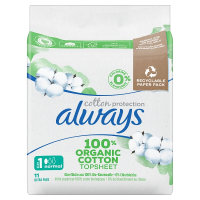 Always Cotton Protection Maandverband Size 1 Normal (11 stuks)  SAL01112
