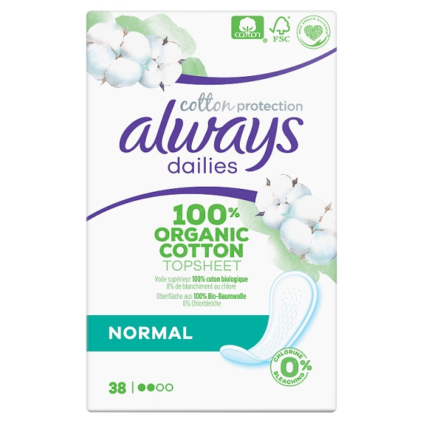 Always Dailies Cotton Protection Inlegkruisjes Normal (38 stuks)  SAL01032 - 1