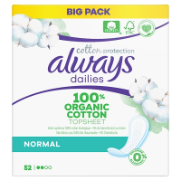 Always Dailies Cotton Protection Inlegkruisjes Normal (52 stuks)  SAL01036