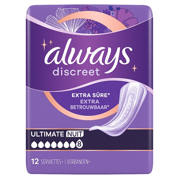 Always Discreet Ultimate Night Inlegkruisjes (48 stuks)  SAL01088 - 1