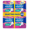 Always Platinum Normal Maandverband Maat 1 Quattro Pack (48 stuks)