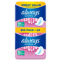 Always Sensitive Normal Maandverband Maat 1 (24 stuks)  SAL01136