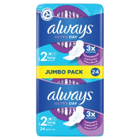 Always Ultra Day Long Maandverband  Maat 2 Jumbo Pack (24 stuks)  SAL01146