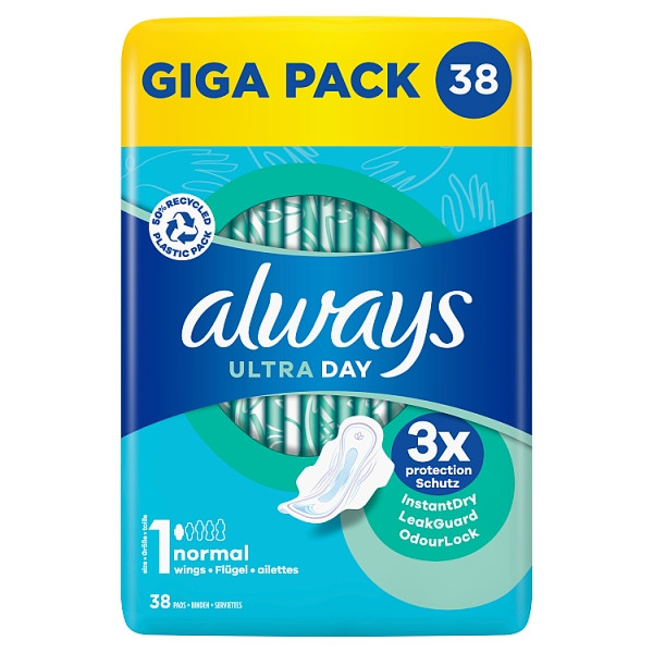 Always Ultra Day Maandverband Normal Giga Pack (38 stuks)  SAL01102 - 1