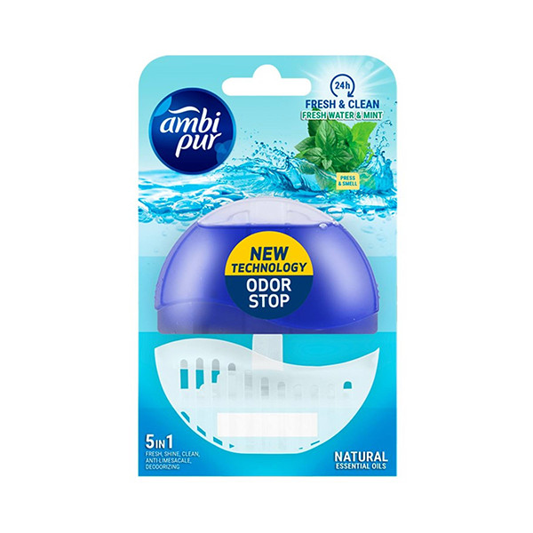 Ambi-Pur Ambi Pur vloeibaar toiletblok Fresh Water & Mint starterkit (55 ml)  SAM00023 - 1