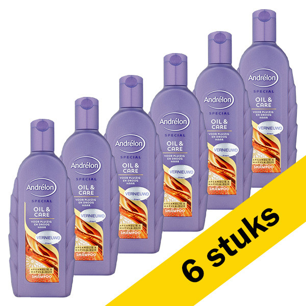 Andrelon Aanbieding: 6x Andrélon Oil & Care shampoo (300 ml)  SAN00346 - 1