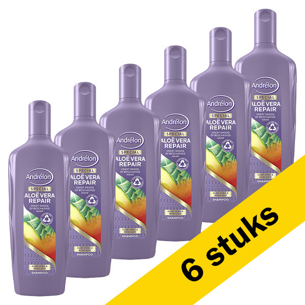 Andrelon Aanbieding: 6x Andrélon shampoo Aloë Vera Repair (300 ml)  SAN00348 - 1