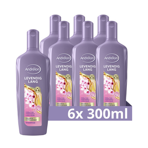 Andrelon Aanbieding: Andrélon Levendig Lang Shampoo​ (6x 300 ml)  SAN00458 - 1