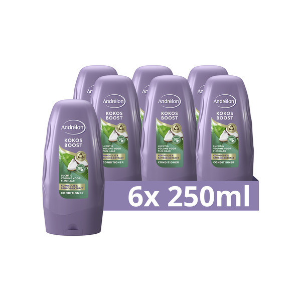 Andrelon Aanbieding: Andrélon Conditioner Kokos Boost (6x 250 ml)  SAN00368 - 1
