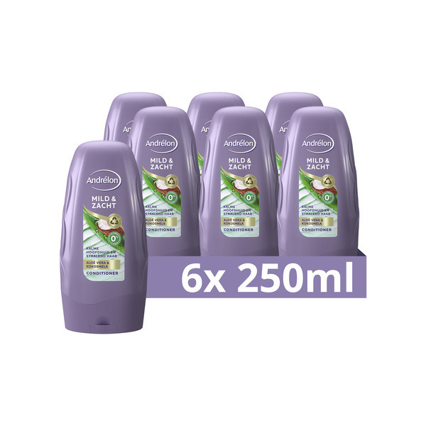 Andrelon Aanbieding: Andrélon Conditioner Mild & Zacht (6x 250 ml)  SAN00376 - 1