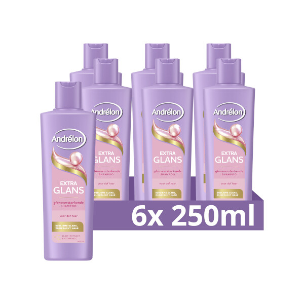 Aanbieding: Andrélon Extra Glans Shampoo (6 stuks à 250 ml) SAN00622 - 1