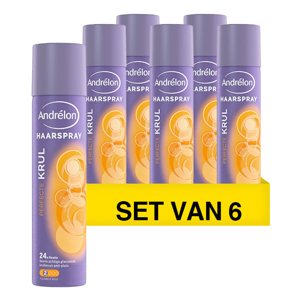 Andrelon Aanbieding: Andrélon Hairspray Perfecte Krul (6x 250 ml)  SAN00400 - 1