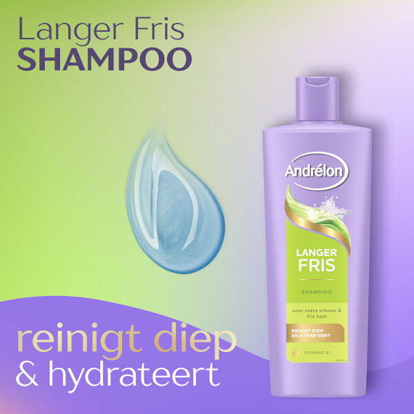 Aanbieding: Andrélon Langer Fris Shampoo (6 stuks à 400 ml) SAN00632 - 5