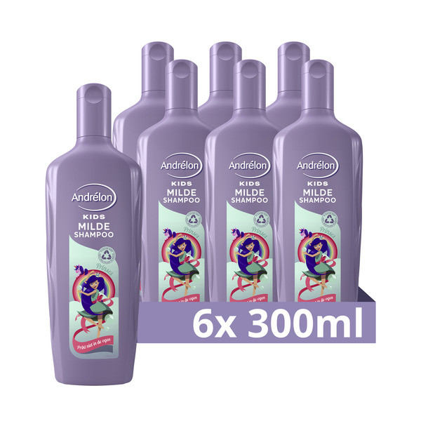 Andrelon Aanbieding: Andrélon Milde Shampoo Kids Strawberry Princess (6x 300 ml)  SAN00456 - 1