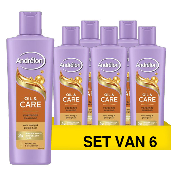 Aanbieding: Andrélon Oil & Care Shampoo (6 stuks à 250 ml) SSA06101 - 1