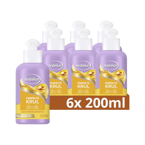 Aanbieding: Andrélon Perfecte Krul Light Leave-in Crème (6 stuks à 200 ml) SAN00580 - 1