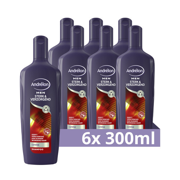 Andrelon Aanbieding: Andrélon Shampoo For Men Strong & Care (6x 300 ml)  SAN00420 - 1