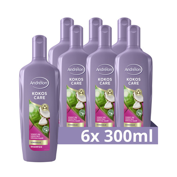 Andrelon Aanbieding: Andrélon Special Shampoo Kokos Care (6x 300 ml)  SAN00444 - 1
